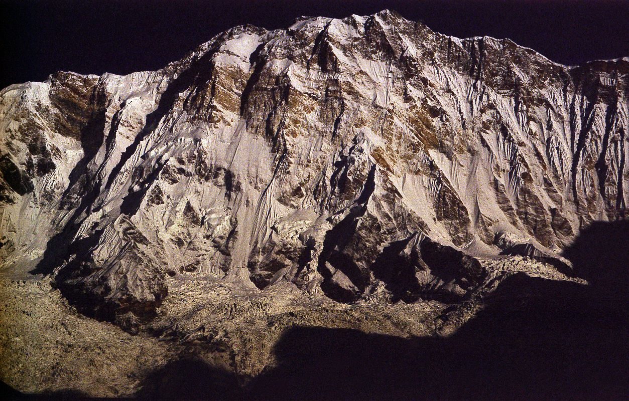 308 Full View Of South face Of Annapurna Early Morning From Annapurna Sanctuary Base Camp